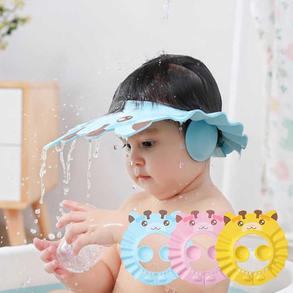Adjustable Shower Cap for Kids with Ear Protection - Picture 1 of 10